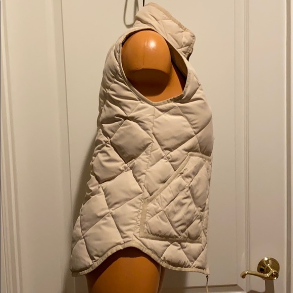 J Crew Down Filled Quilted Vest XXS Ivory $99 - Picture 5 of 10